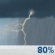 Wednesday: Rain showers likely before 8am, then showers and thunderstorms. Mostly cloudy, with a high near 77. Southeast wind 9 to 13 mph, with gusts as high as 24 mph. Chance of precipitation is 80%. Wednesday: Showers And Thunderstorms